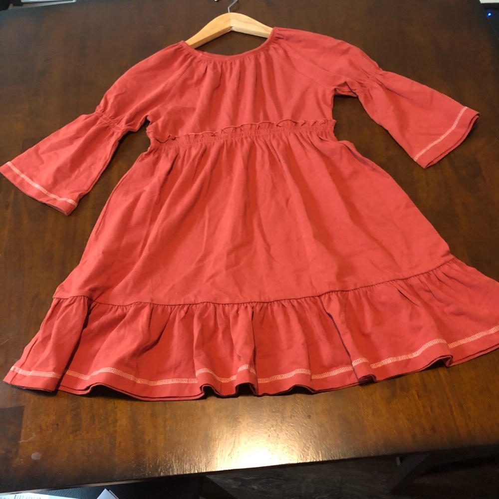 On an outing dress